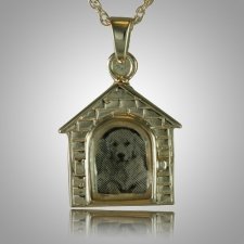 Dog House Locket Cremation Pendant III